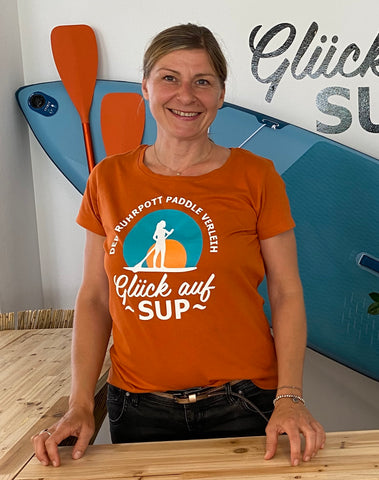 Organic T-Shirt "Glück auf SUP"